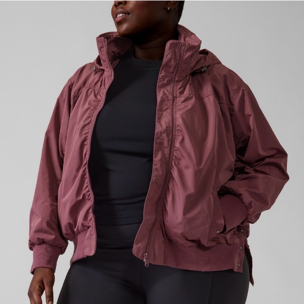 Athleta Women's Pink Jetset Rain Jacket